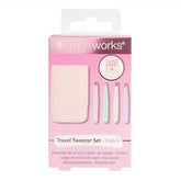 Brushworks Travel Tweezer Set Pastels
